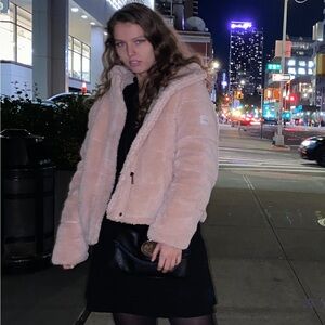 Calvin Klein Women's Tan Teddy Jacket